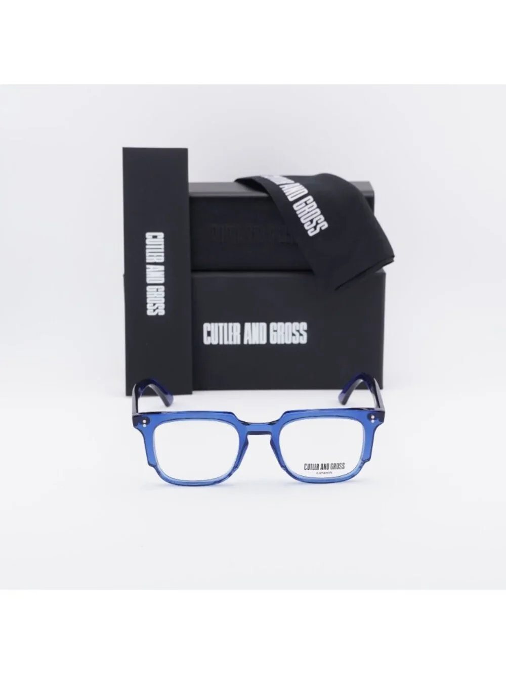 Cutler and Gross CGOP138249 004 Square Eyeglasses 49mm - Blue